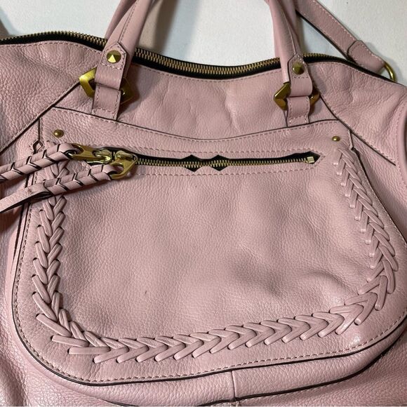 orYANY Sarah bag Blush pink Leather Satchel w/ Braiding Detail - Picture 4 of 13